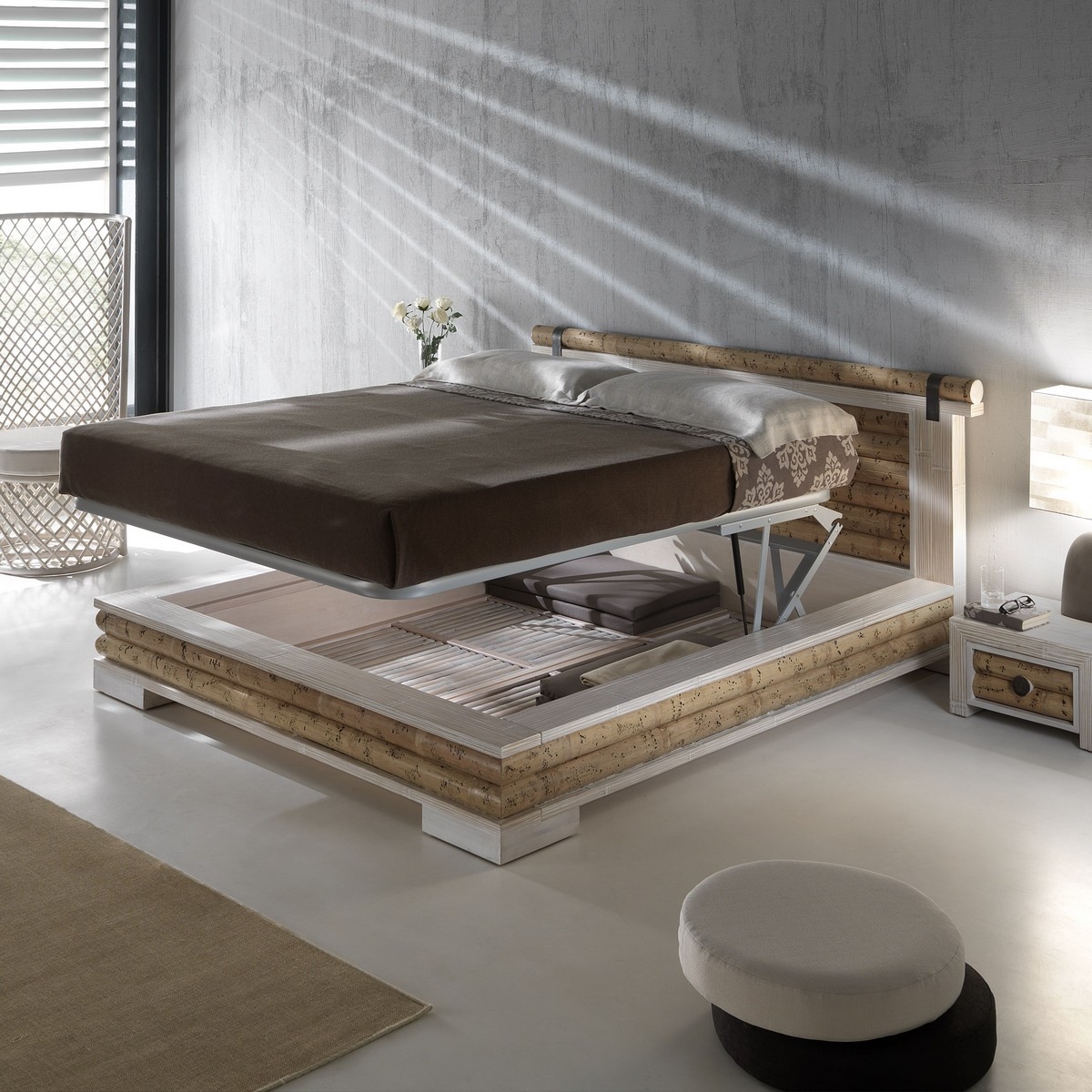 Letti con contenitore matrimoniale : letto con contenitore ...