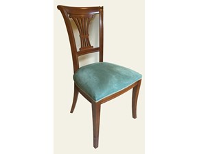 Sedia Art.105 sedia lira stoffa verde serie rc Artigiani veneti con un ribasso vantaggioso