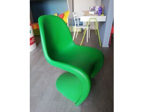 Sedia Panton chair verde Vitra SCONTATA a PREZZI OUTLET