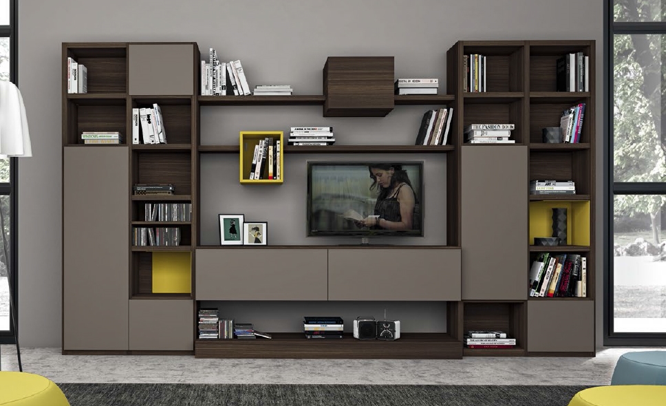 Soggiorno colombini luce laminato materico componibili moderno ...
