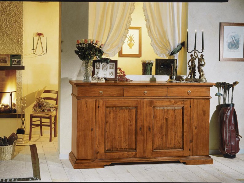 Madia in legno stile classico Credenza in legno massello scontata del