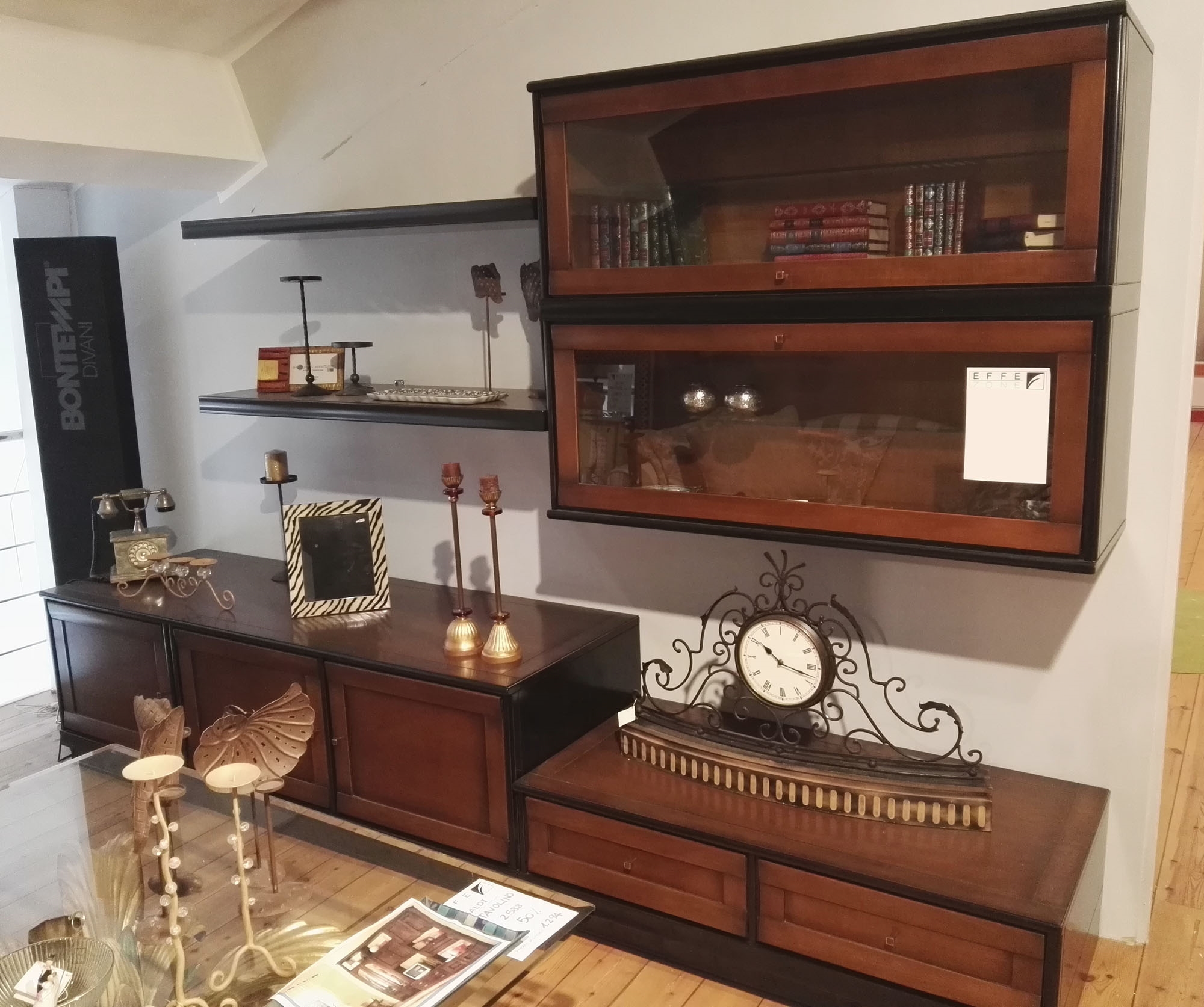 Parete attrezzata LE FABLIER collezione MOSAICO in legno massello