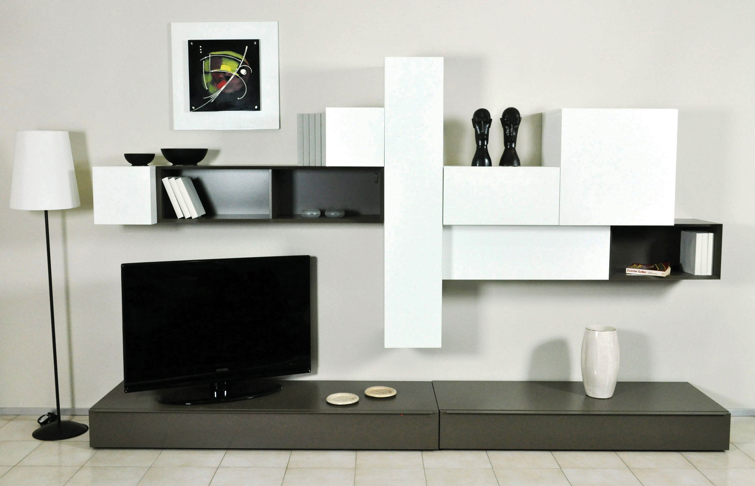 Pareti arredo soggiorno: mobile soggiorno zen evo comp. imbiancare ...