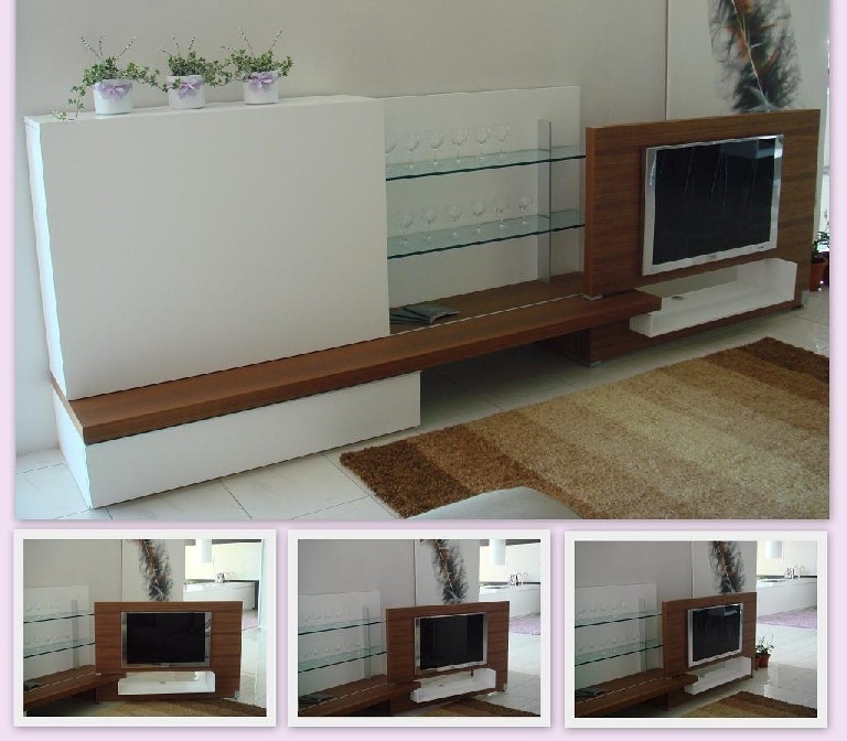 Soggiorno former plinto laccato opaco pareti attrezzate design ...