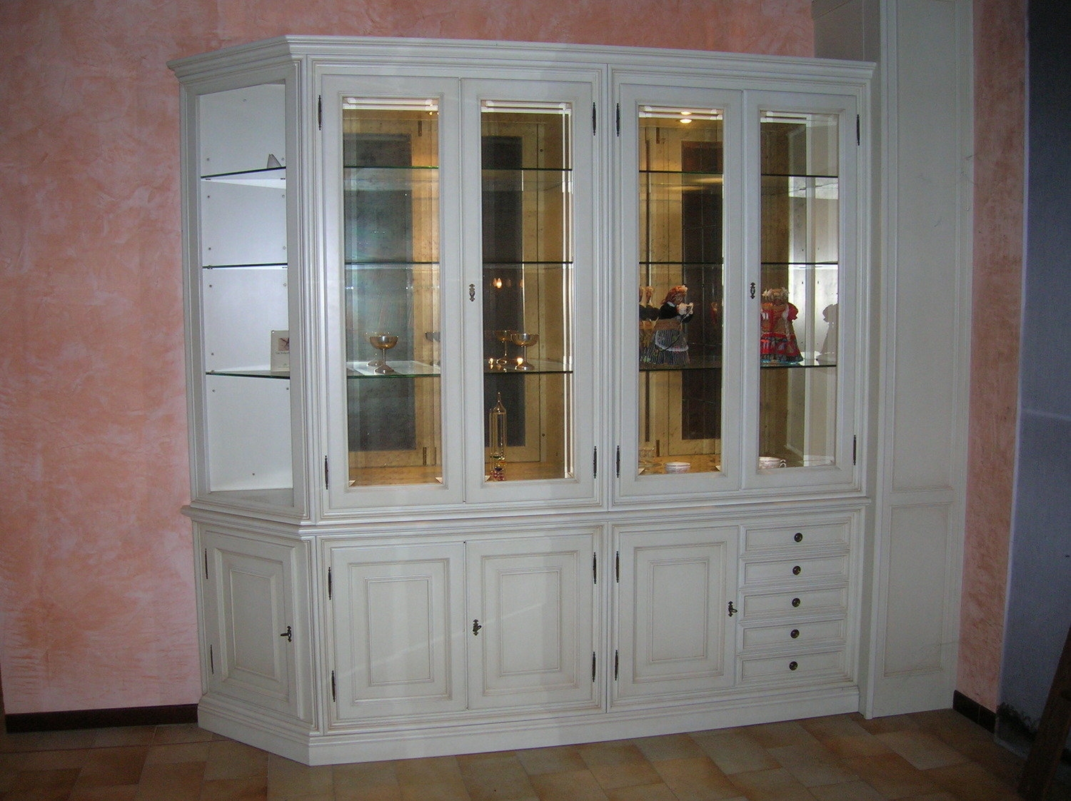 Vetrinette per soggiorno: mobili soggiorno arredaclick blog ... Vetrinette classiche legno