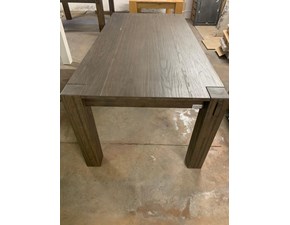 Tavolo in legno rettangolare Tavolo in legno massiccio Artigianale in offerta outlet