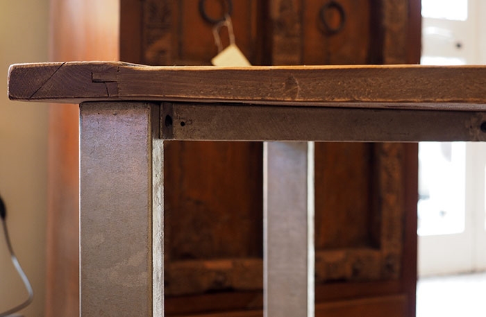 Tavolo industrial in offerta legno grezzo di noce india tavoli a ...