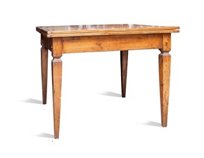 Tavolo Quadro vecchio Artigianale in legno Allungabile