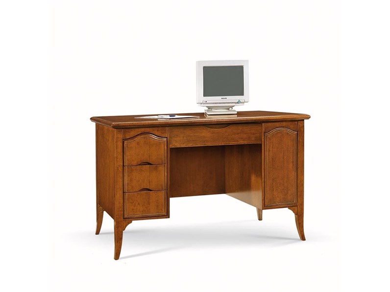 Scrivania Moderna Scrivania Porta Pc In Legno Massello Tavolo In