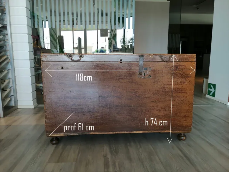 Cassapanca in stile arte povera con un ribasso imperdibile