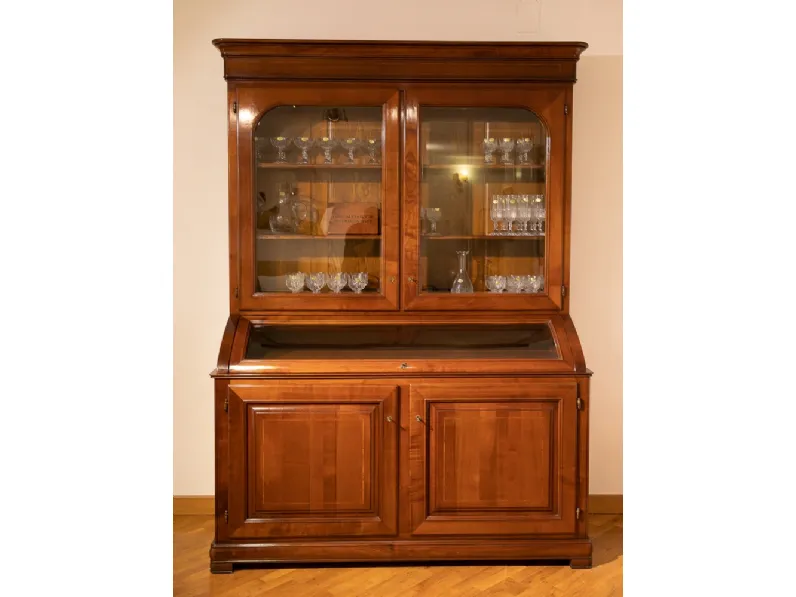 Credenza d'antiquariato modello Vetrina ciliegio massello a PREZZO SCONTATO