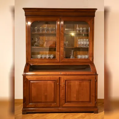 Credenza d'antiquariato modello Vetrina ciliegio massello a PREZZO SCONTATO