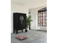 Mobile d'antiquariato Armadio c-ripiani jinan nero IN OFFERTA OUTLET