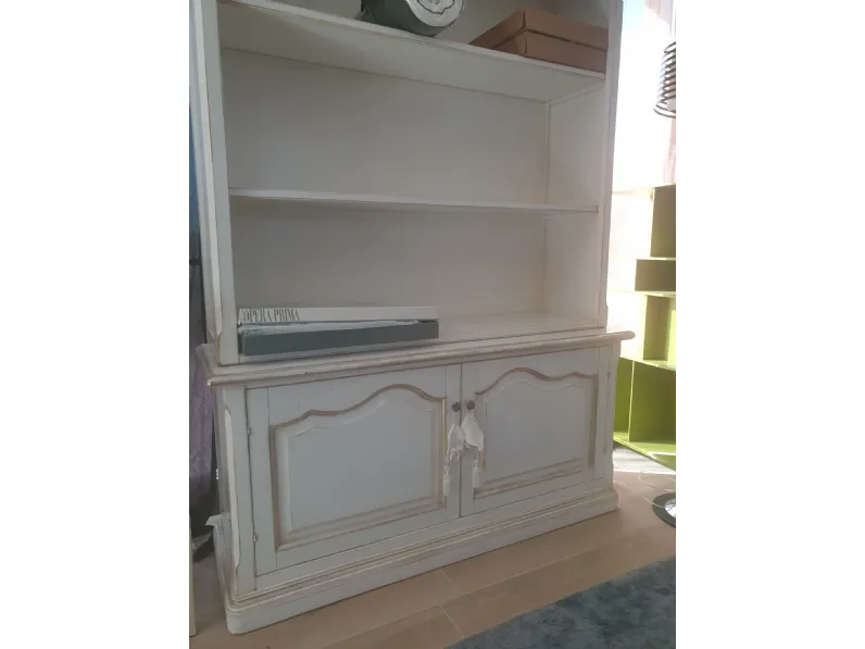 Mobile di antiquariato Libreria lacc, argento binco IN OFFERTA OUTLET