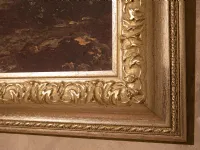 Mobile d'antiquariato Quadro cornice foglia argento serigrafia su tela IN OFFERTA OUTLET