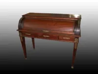 Mobile in stile classico modello Scrittoio a rullo stile impero del 1800 in palissandro con un ribasso esclusivo