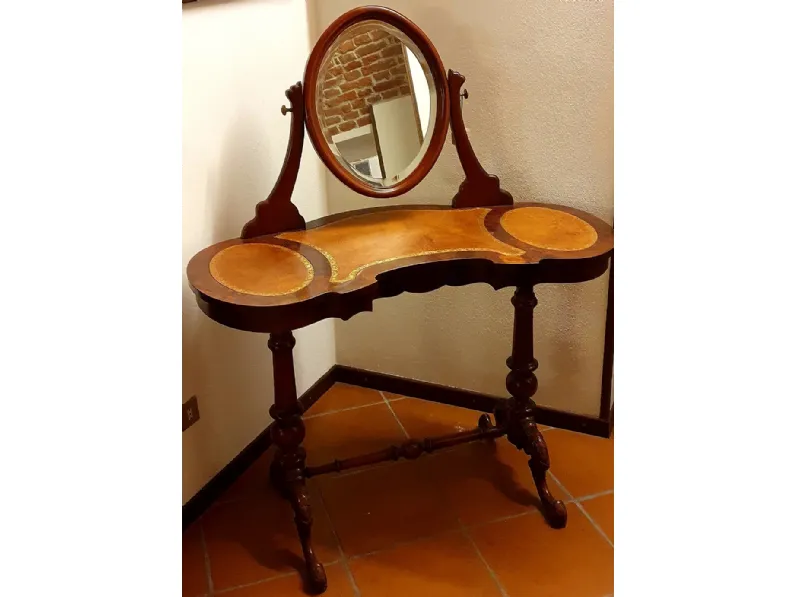 Mobile di Antiquariato in stile neoclassico Radica di noce con specchio a prezzo Outlet