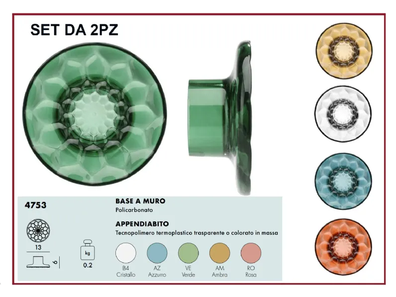 Appendiabiti moderno modello  jellies coat hanger di Kartell in offerta al 21%