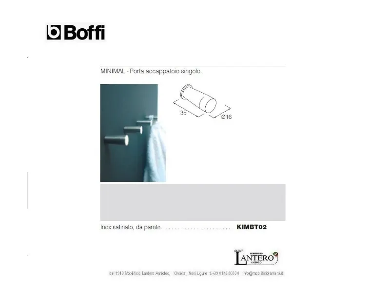 Appendiabiti design Minimal kimbt02 Boffi con forte sconto