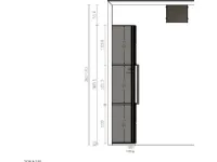 Armadio moderno Atena�Moretti compact giorno notte�con un ribasso imperdibile