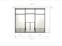 Armadio moderno Atena�Moretti compact giorno notte�con un ribasso imperdibile