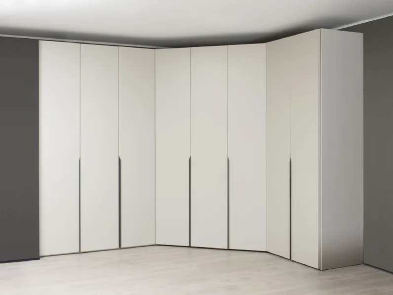 Armadio ante battenti in laccato opaco Mind player outlet di Diotti.com