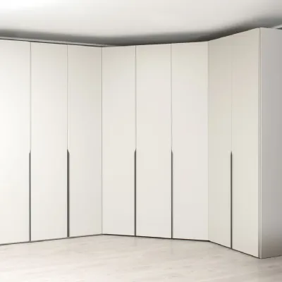 Armadio ante battenti in laccato opaco Mind player outlet di Diotti.com