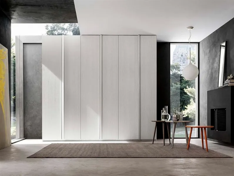 Armadio ante battenti in laminato materico Armadio a 6 ante mod.abaco in promo-sconto del 40% Gierre mobili scontato
