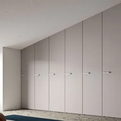 Armadio ante battenti in laminato materico Night collection Mab scontato