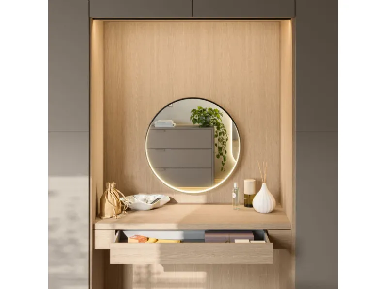 Armadio night 33 realizzato in laminato opaco di Orme scontato -40%