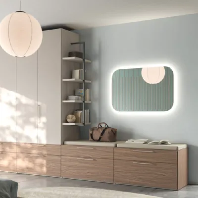 Armadio ante battenti in laminato opaco Armadio night 36 di Orme