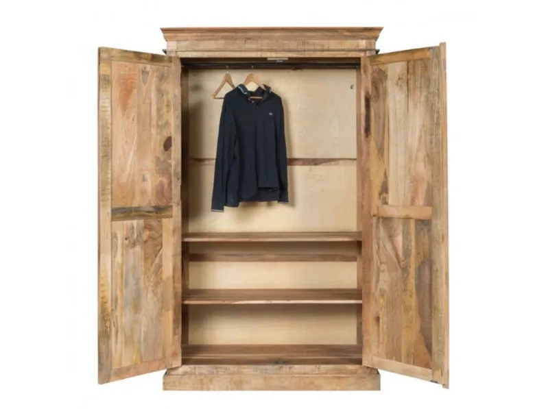 Armadio classico Armadio 2 ante tuscany di Outlet etnico a PREZZO OUTLET -40%
