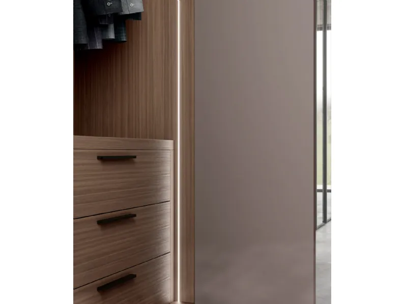 Armadio moderno Armadio battente anta split Mottes selection PREZZI OUTLET