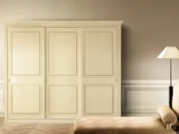 Armadio ante scorrevoli in laminato materico Armadio a 3 ante scorrevoli mod.evoluzione patinato avorio in promo-sconto del 40% Cam armadi scontato