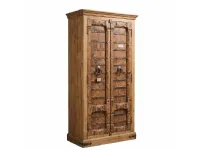 Armadio Aramdio india porte vecchie  realizzato in legno di Outlet etnico scontato -34%