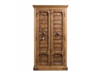 Armadio Aramdio india porte vecchie  realizzato in legno di Outlet etnico scontato -34%