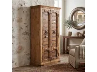 Armadio Aramdio india porte vecchie  realizzato in legno di Outlet etnico scontato -34%