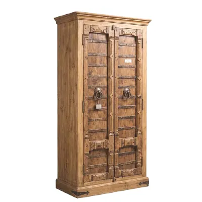 Armadio Aramdio india porte vecchie  realizzato in legno di Outlet etnico scontato -34%