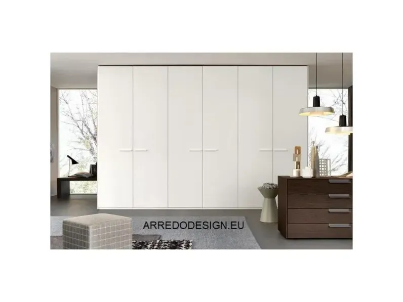 Armadio Arizona realizzato in laccato opaco di Giellesse scontato -30%