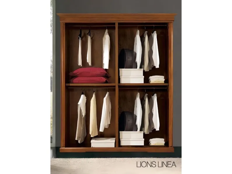 ARMADIO Armadio 4 ante classico lions linea Lion's in OFFERTA OUTLET