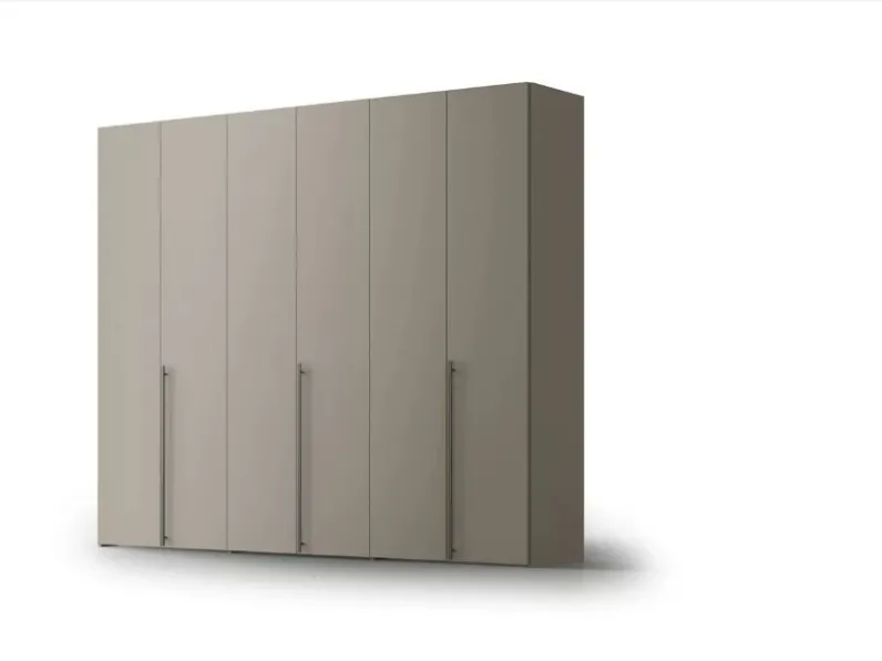 Armadio moderno Armadio 6a battente anta plana di Munari a PREZZO OUTLET -30%