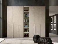 Armadio con ante battentimodernoArmadio a 6 ante con libreria intermedia della ditta corazzin in promo-sconto del 40% Corazzin a prezzo scontato
