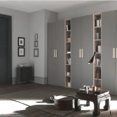 Armadio moderno Armadio a 6 ante con librerie mod.abaco in promo-sconto del 50% di Gierre mobili a PREZZO OUTLET -49%