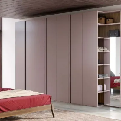 Armadio moderno Armadio a 7 ante con libreria-terminale con specchio di orme in promo-sconto del 40%Ormecon uno sconto imperdibile