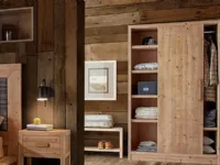 Armadio ante scorrevoli in legno Armadio art 3009 a di Artigianale