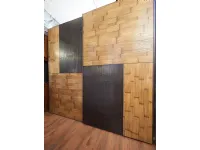 Armadio Armadio  bambu e legno mosaico di Outlet etnico con ante scorrevoli SCONTATO 24%