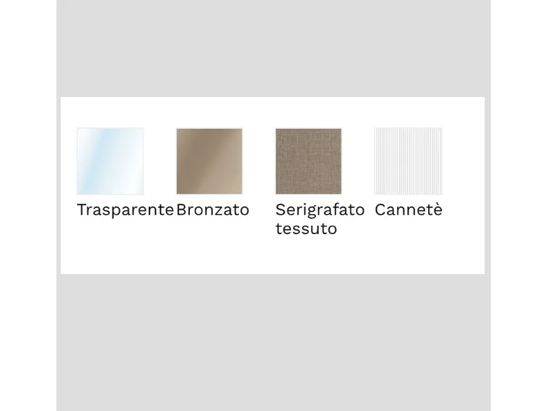 Armadio ante battenti in legno Armadio battente anta glass vetro e legno Mottes selection scontato