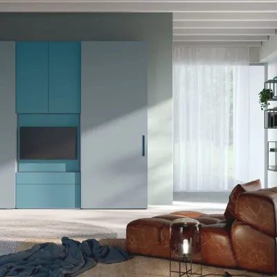 ARMADIO Armadio con ante scorrevoli mod.visual con porta-tv di orme in promo-sconto del 50% di Orme in OFFERTA OUTLET