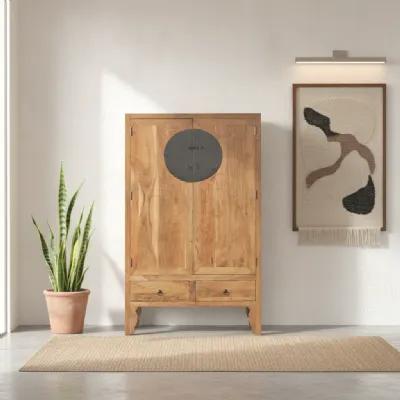 Armadio Armadio dispensa ston realizzato in legno di Outlet etnico scontato -33%