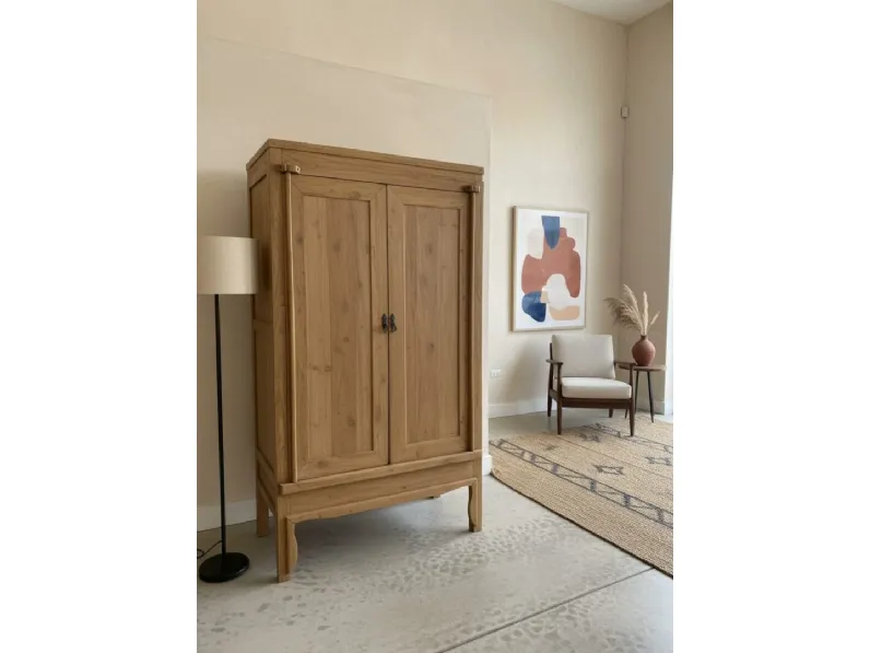 Armadio scontato 31% modello Armadio dispensa teak 110 di Outlet etnico